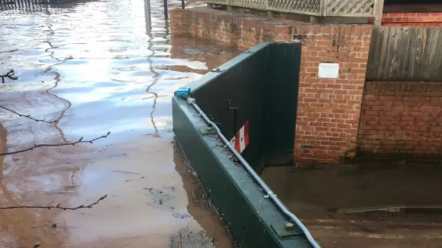 The river in Upton upon Severn last week