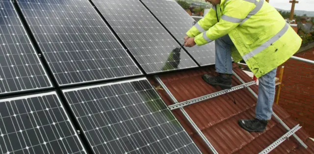 Installing solar panels