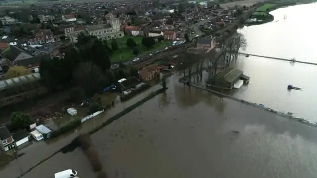 Aerial view of Sanith Ings