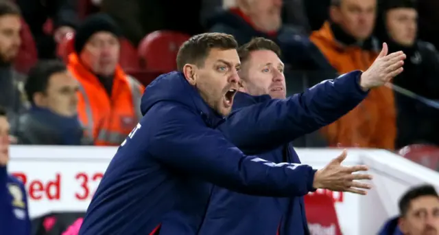 Woodgate shouting at match