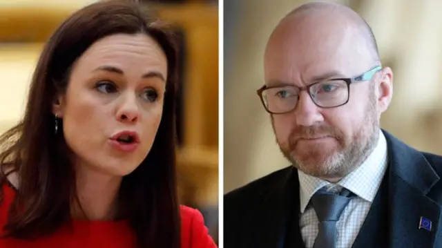 Finance Secretary Kate Forbes and Green co-leader Patrick Harvie welcomed the agreement