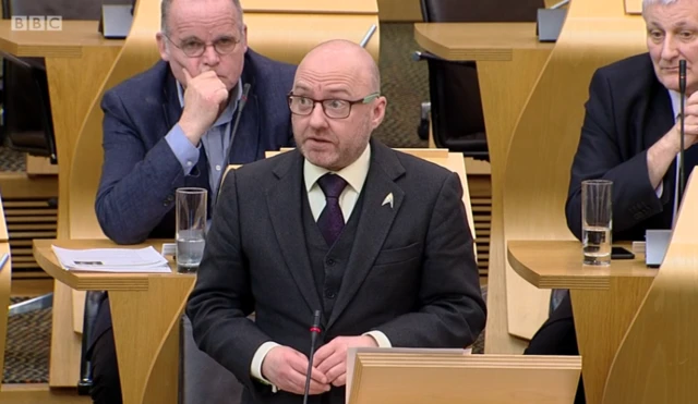 Scottish Green co-leader Patrick Harvie