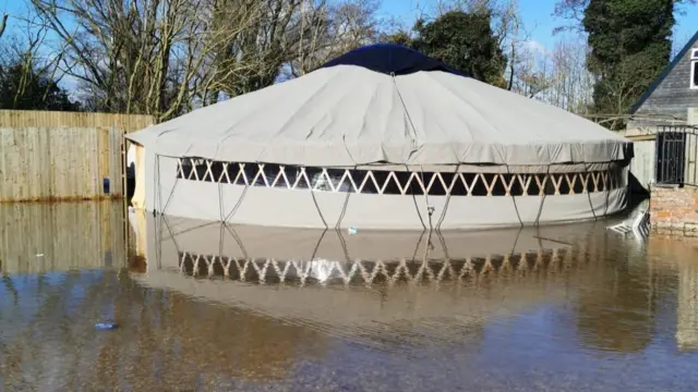 Flooded yurt