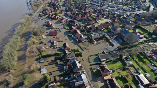 Aerial shot of Snaith