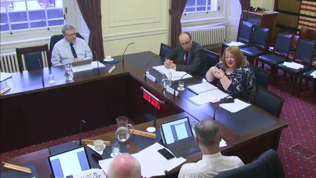 Naomi Long responds to question from Paul Frew at Justice Committee