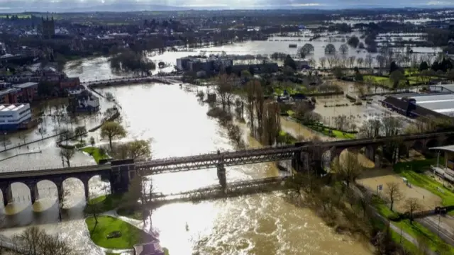 Flooded Worcester