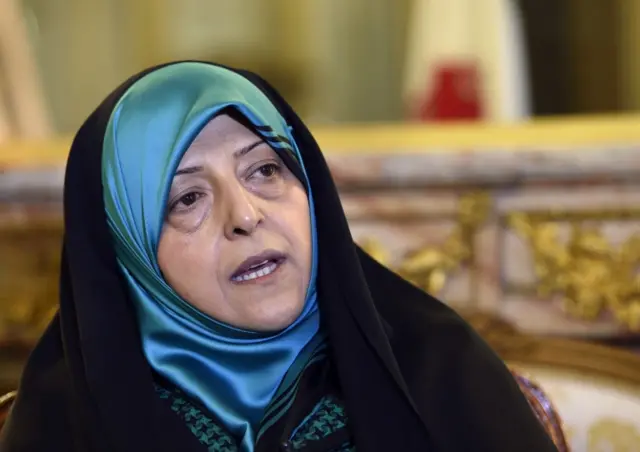 Iranian Vice-President for Women and Family Affairs Massoumeh Ebtekar