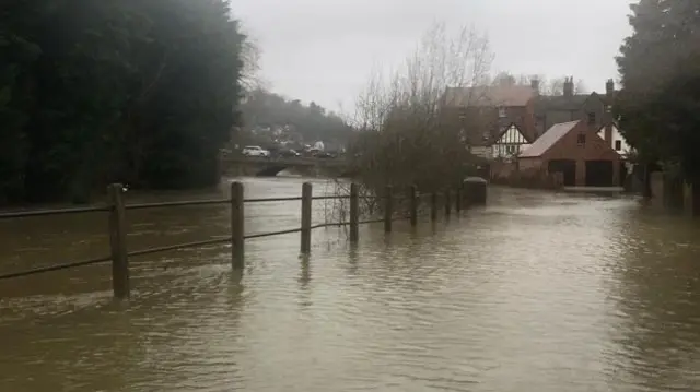 Flooding in Bridgnorth