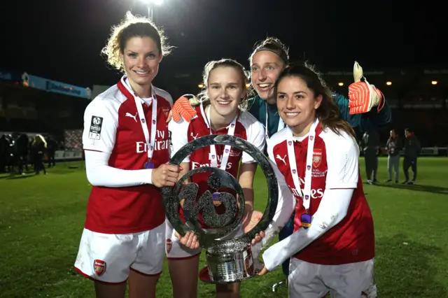 Arsenal winning the Continental Cup in 2018.