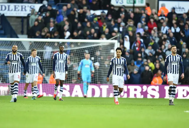 West Brom players