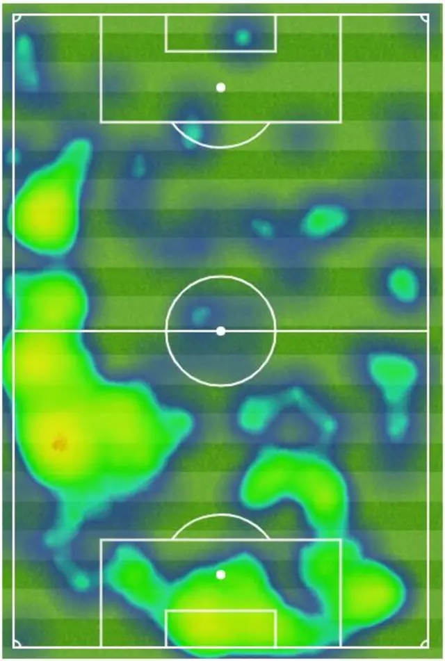 Crystal Palace heat map