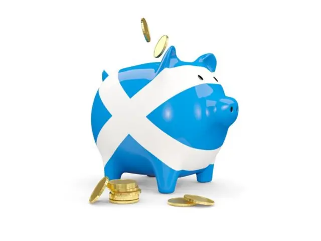 Saltire piggy bank