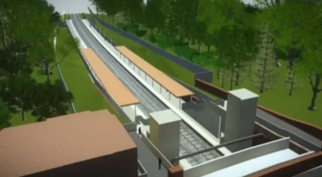 A mock-up of what the new Hazelwell Station will look like