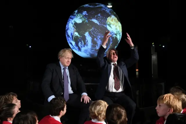 Boris Johnson and David Attenborough