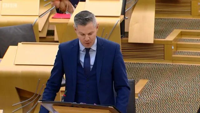 Finance Secretary Derek Mackay