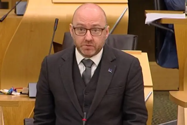 Green co-convener Patrick Harvie