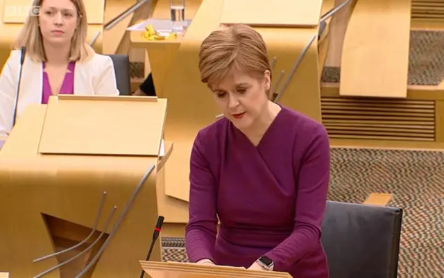 First Minister Nicola Sturgeon