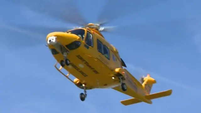 Lincolnshire Air Ambulance in action