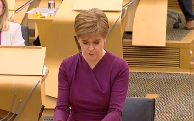 First Minister Nicola Sturgeon