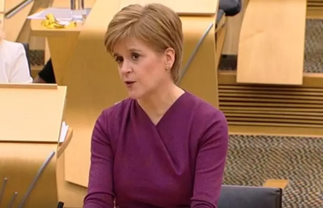 First Minister Nicola Sturgeon