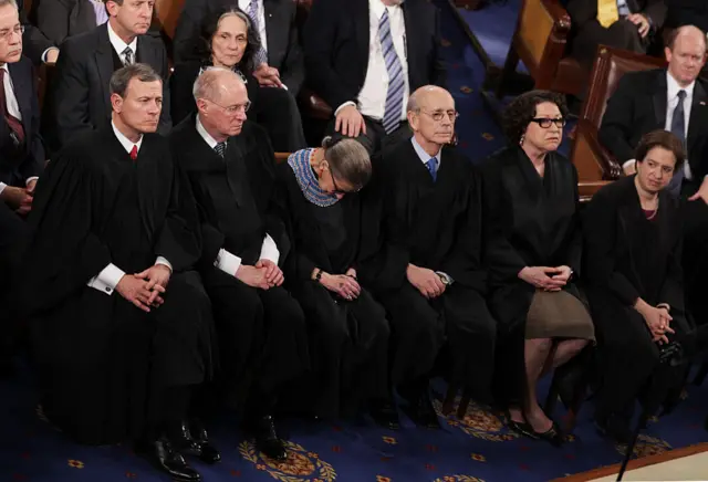 Supreme Court Justices at the State of the Union