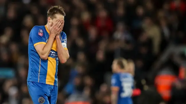 Sad Shrewsbury player