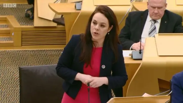 Finance minister Kate Forbes will step in to outline the Scottish spending plans