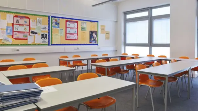 Empty classroom