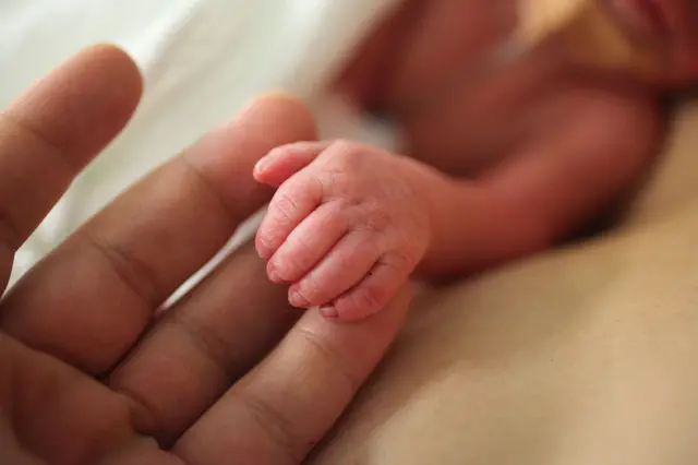 Neonatal baby's hand