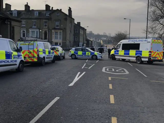 Police on Great Horton road