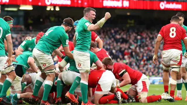 Ireland celebrate