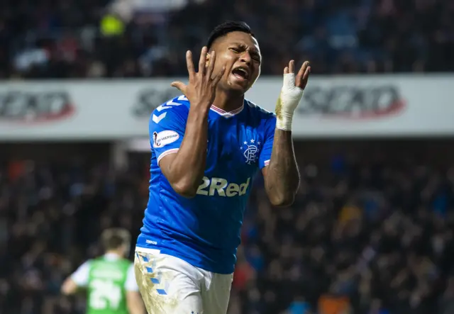 Rangers striker Alfredo Morelos has gone four games without scoring