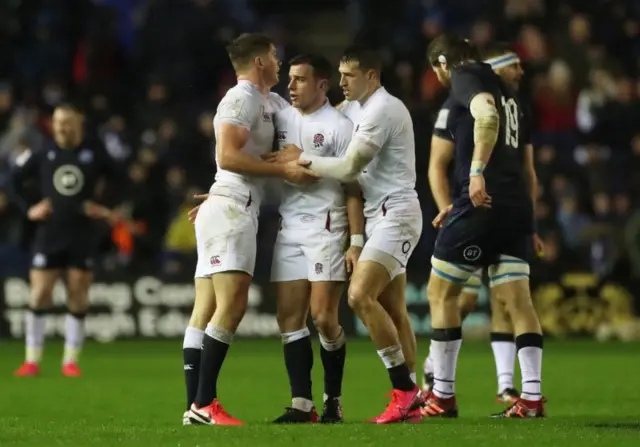 England celebrate