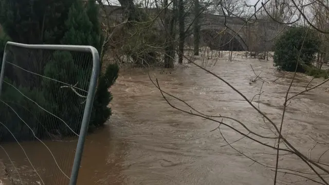 The river burst