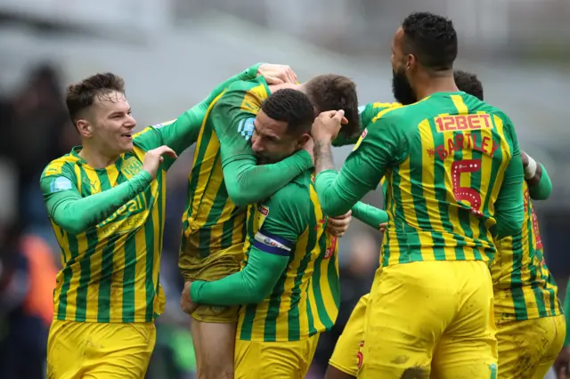 West Brom celebrate