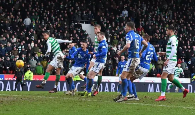 Did anyone get a touch on Ryan Christie's free kick?