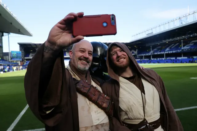 Fans at Everton