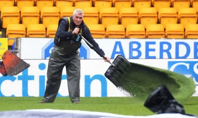 The St Johnstone ground staff have been hard at work