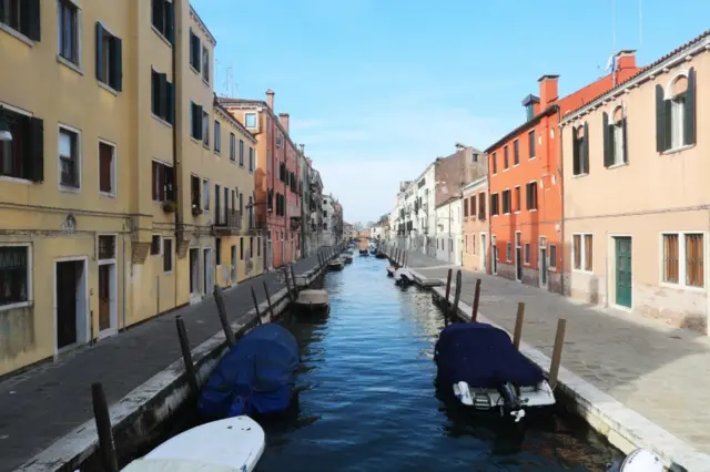 A canal in Venice