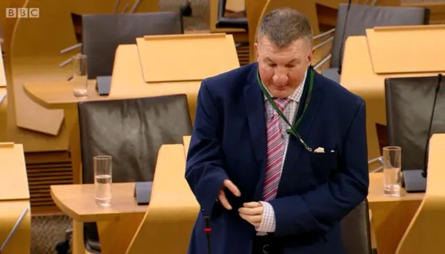 Tory MSP Jeremy Balfour speaking in the debate on the RNIB Scotland's Communication Failure? report