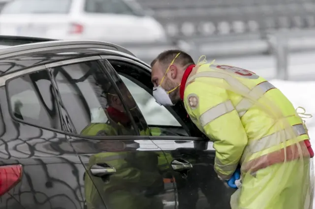 Checks began on Tuesday at the Brenner Pass between Italy and Austria