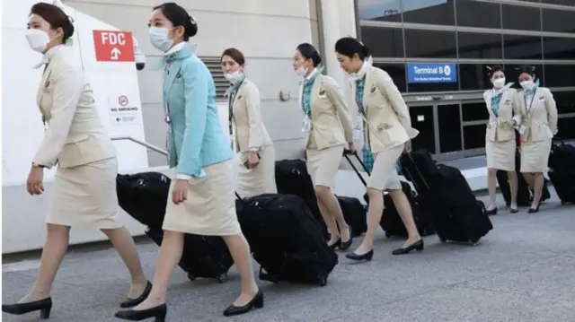 Korean Air employees