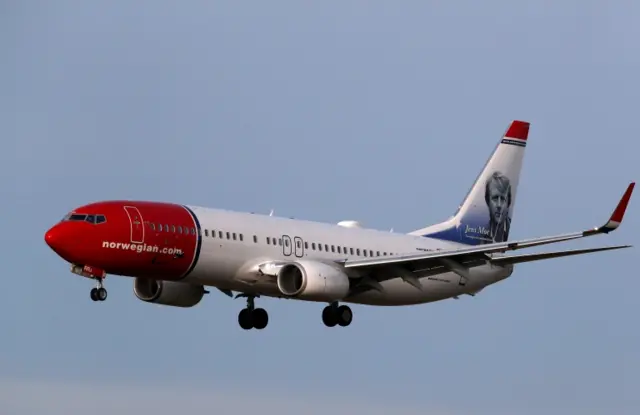 File pic of Norwegian Air plane