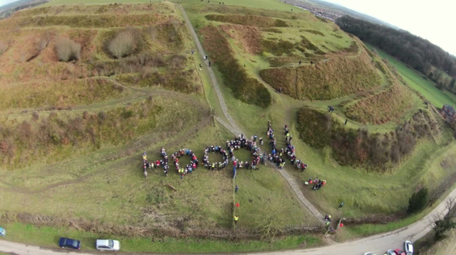 Hillfort protest