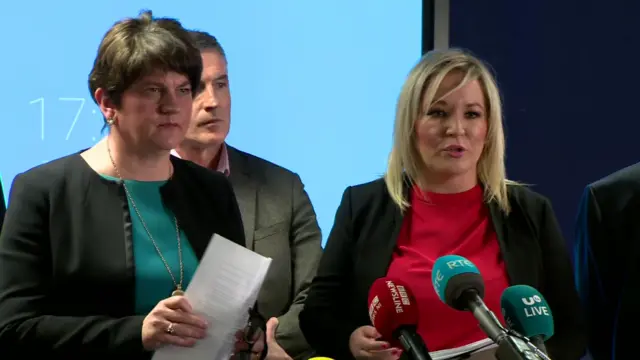 Arlene Foster and Michelle O'Neill