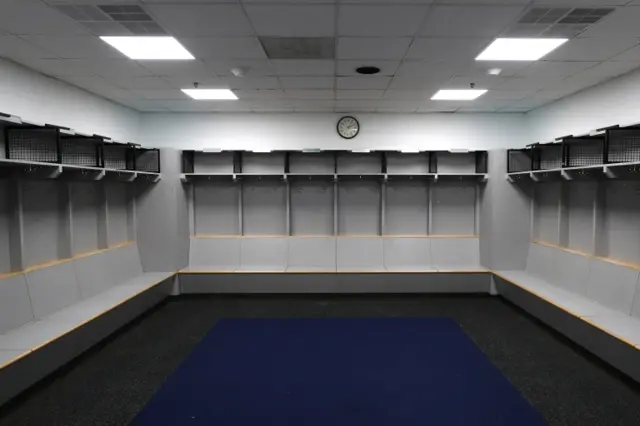 An empty locker room