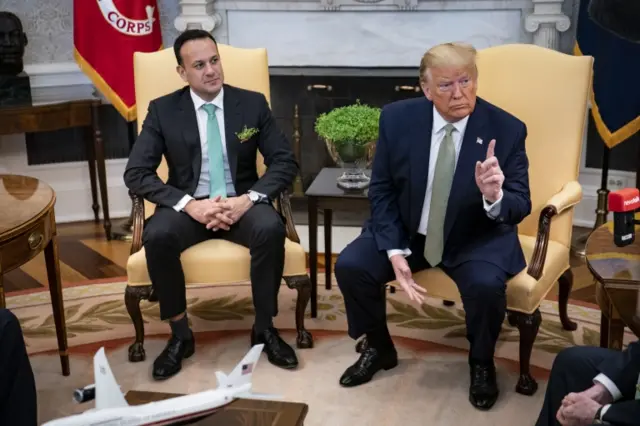 President Donald Trump met the Irish Prime Minister Leo Varadkar in the White House on Thursday