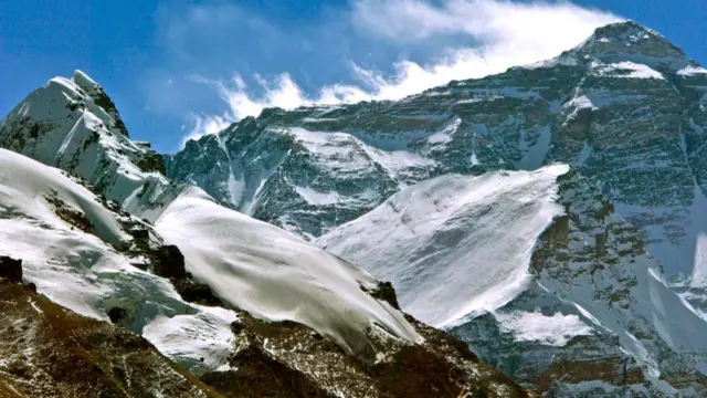 The north face of Everest