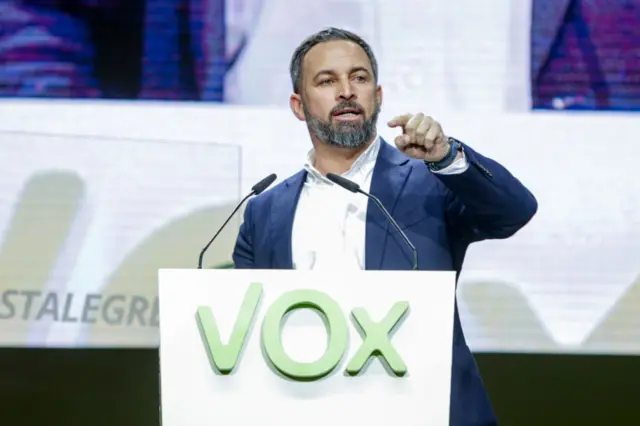 President of Vox, Santiago Abascal