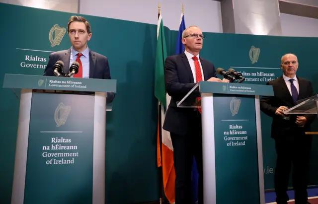 Irish government brief media on restrictions